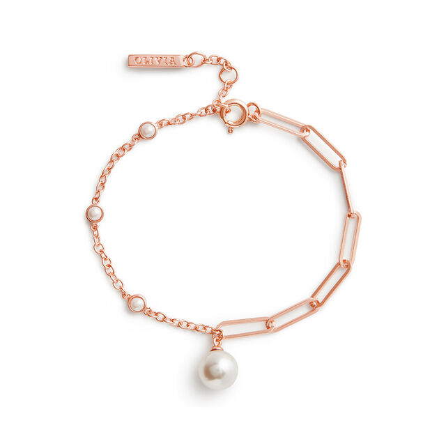 Pearl & Rose Gold Bracelet