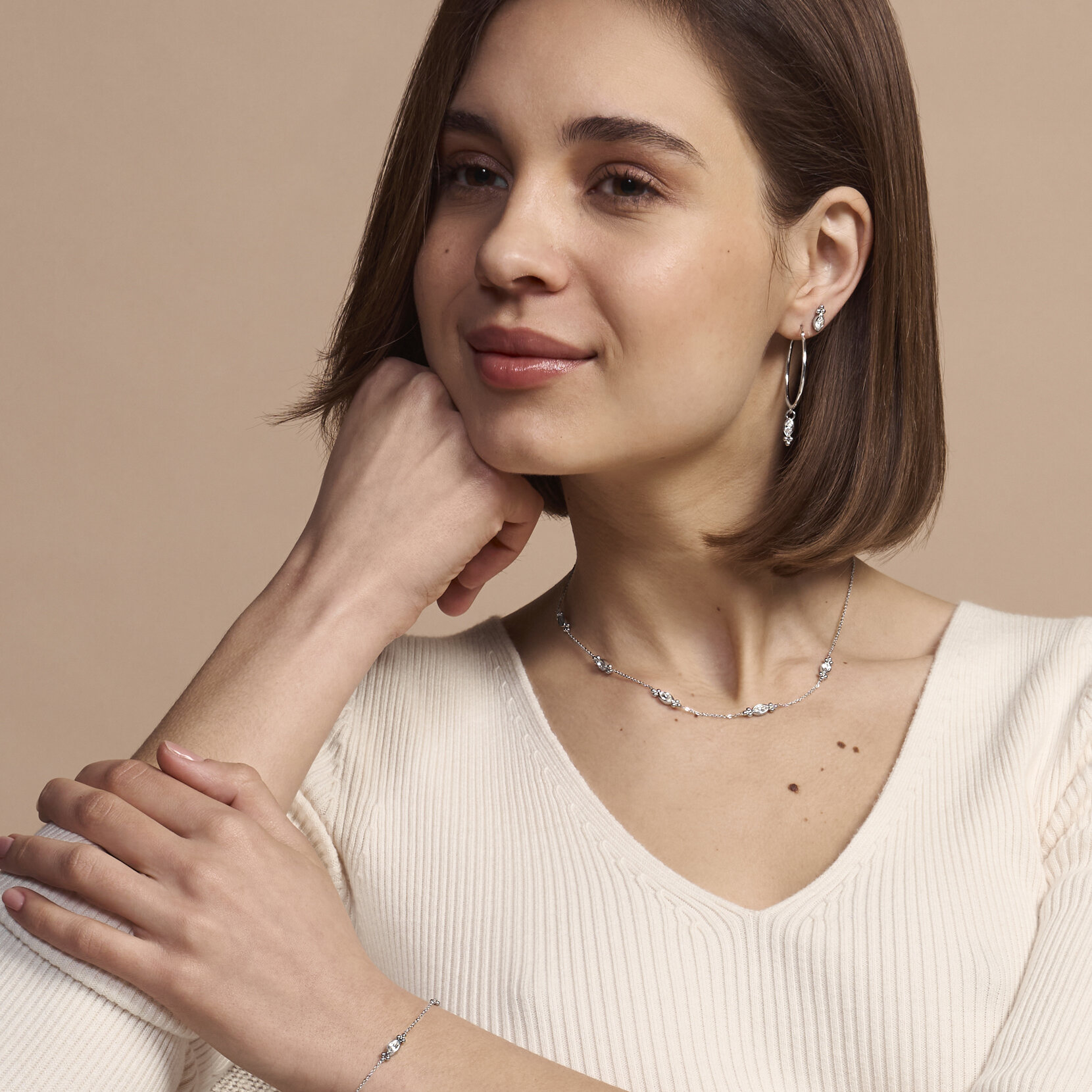Créoles Dainty Argent