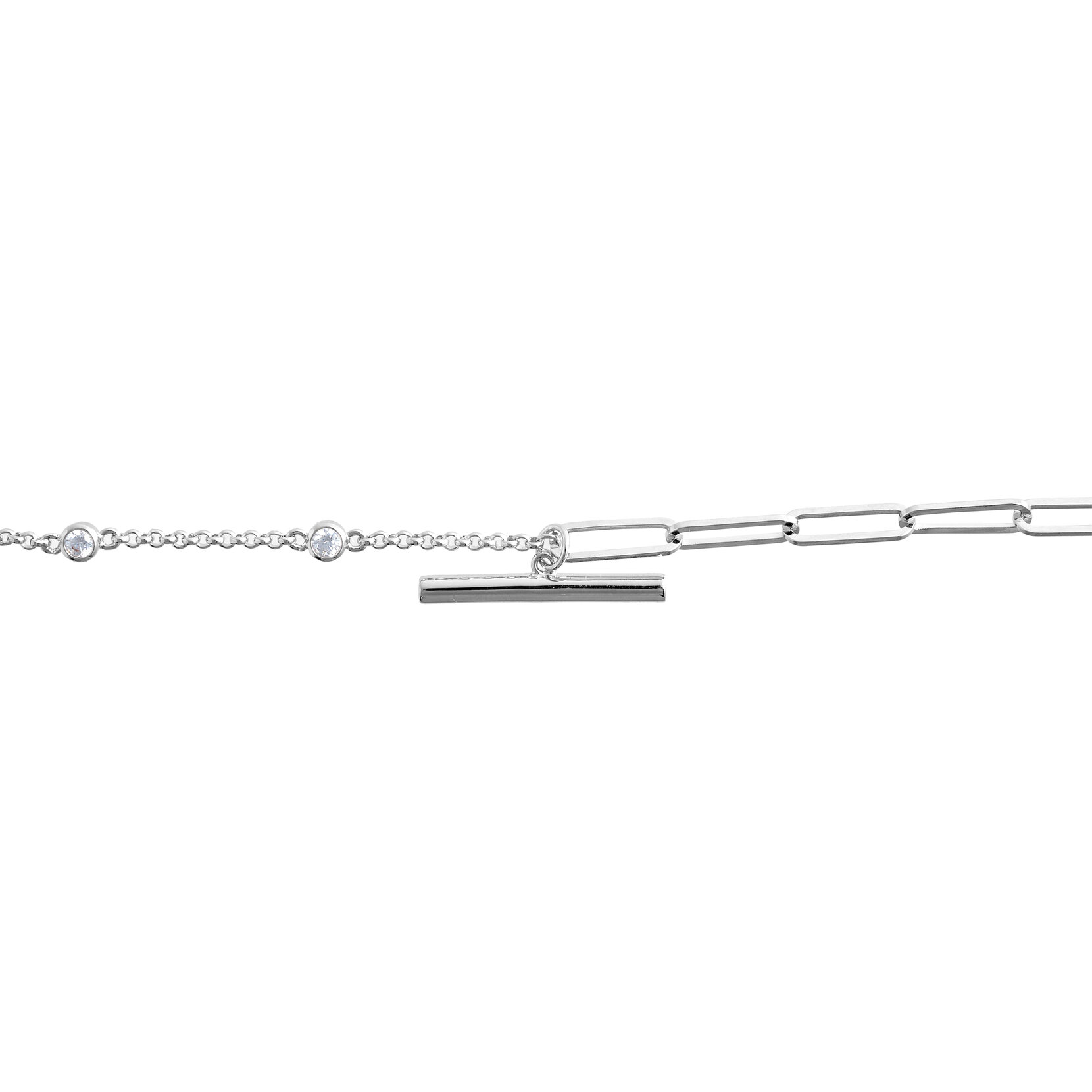 Silver Mismatch Bracelet