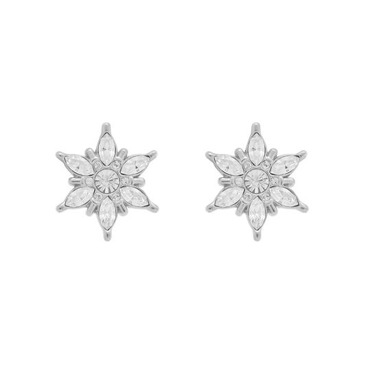 Snowflake Silver Studs