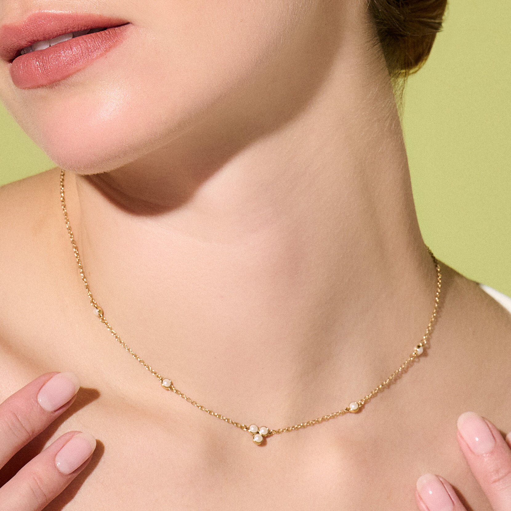 Collier à perles Or
