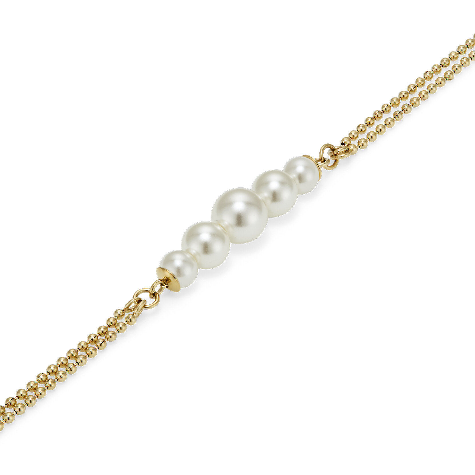 Bracelet Pearls & Beads Plaqué Or