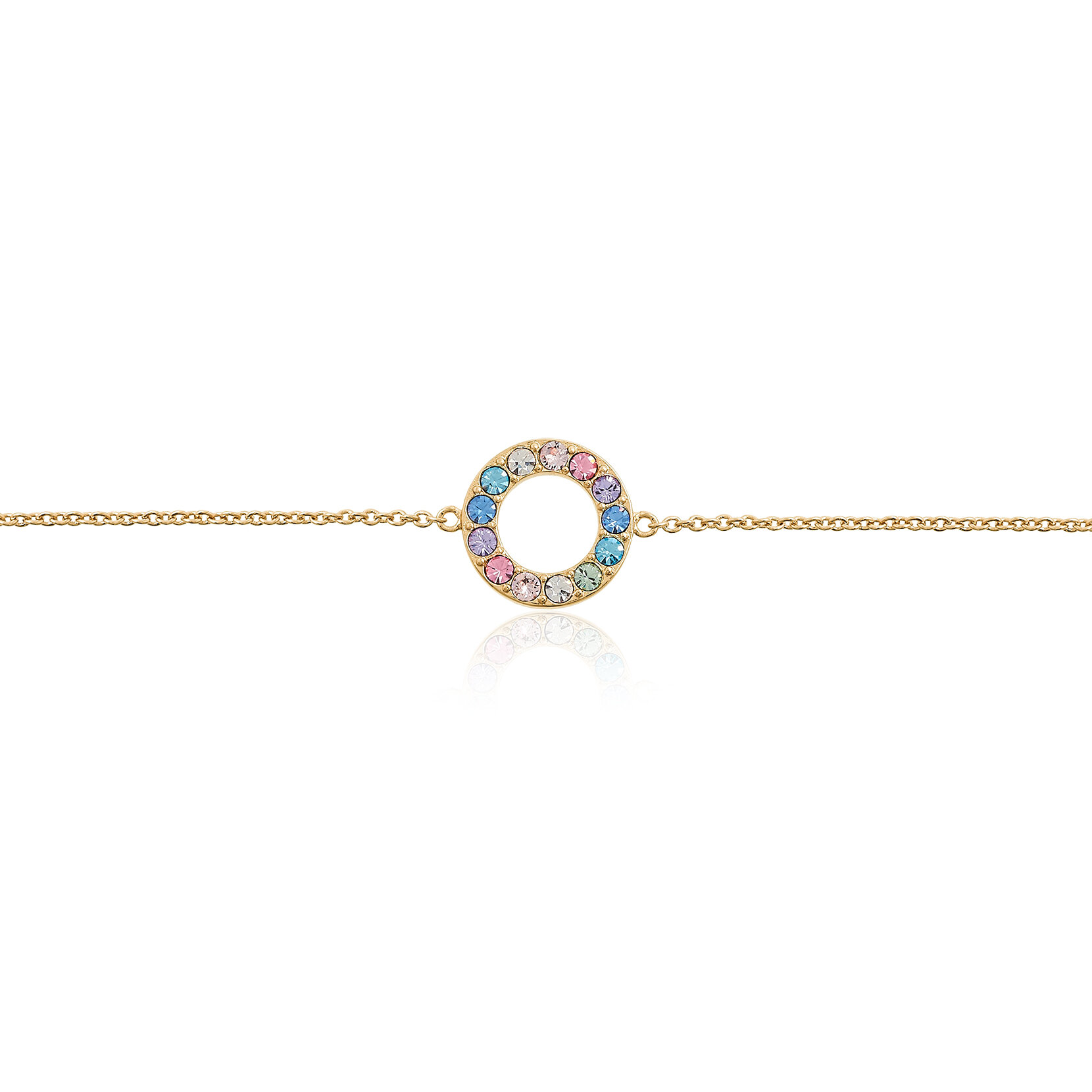 Gold Rainbow Halo Bracelet
