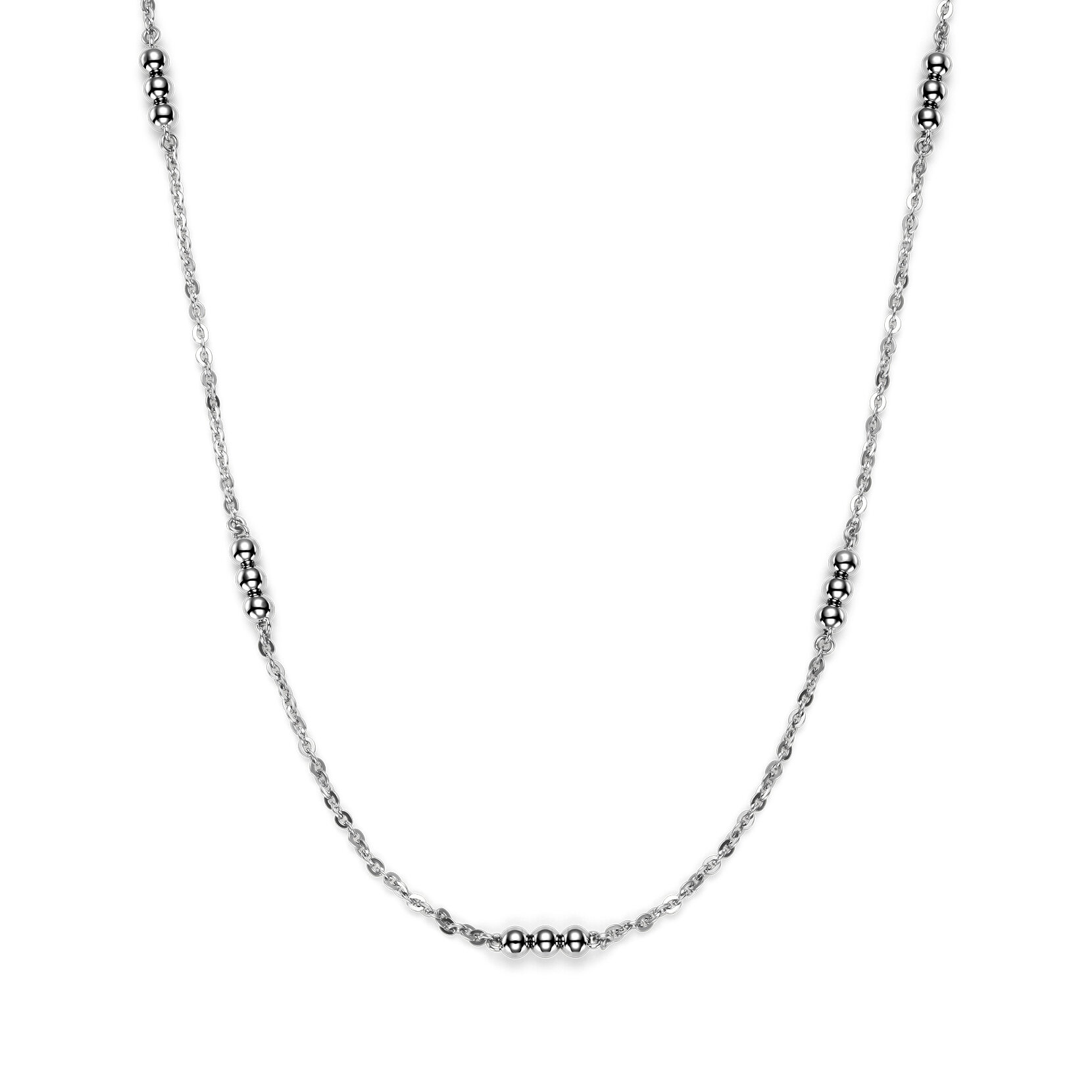 Collier Superposition Ever Stacked Perles Argent