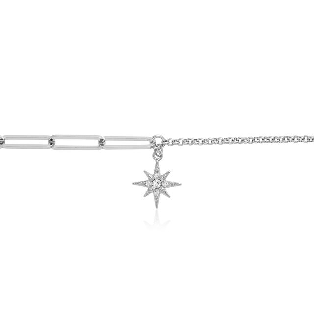 Silver North Star Mismatch Bracelet