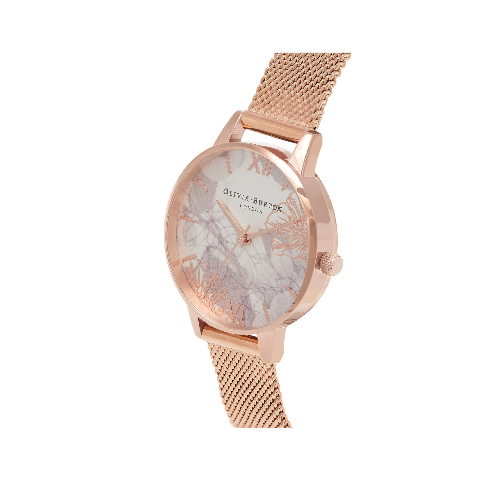 Montre à bracelet milanais or rose