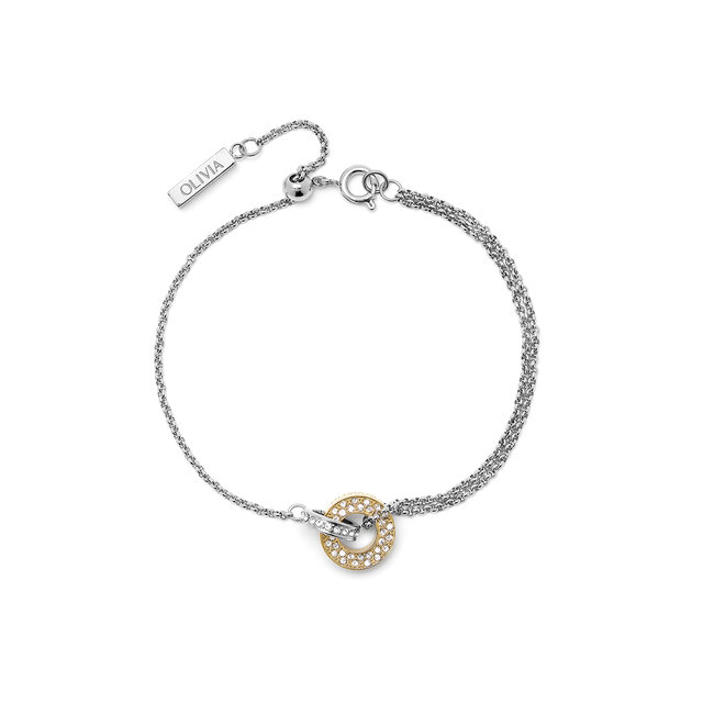 Interlink Two Tone Silver & Gold Bracelet