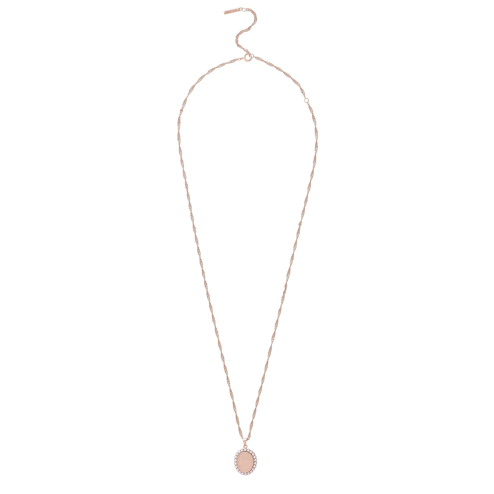Collier Antique Pearl or rose à pendentif