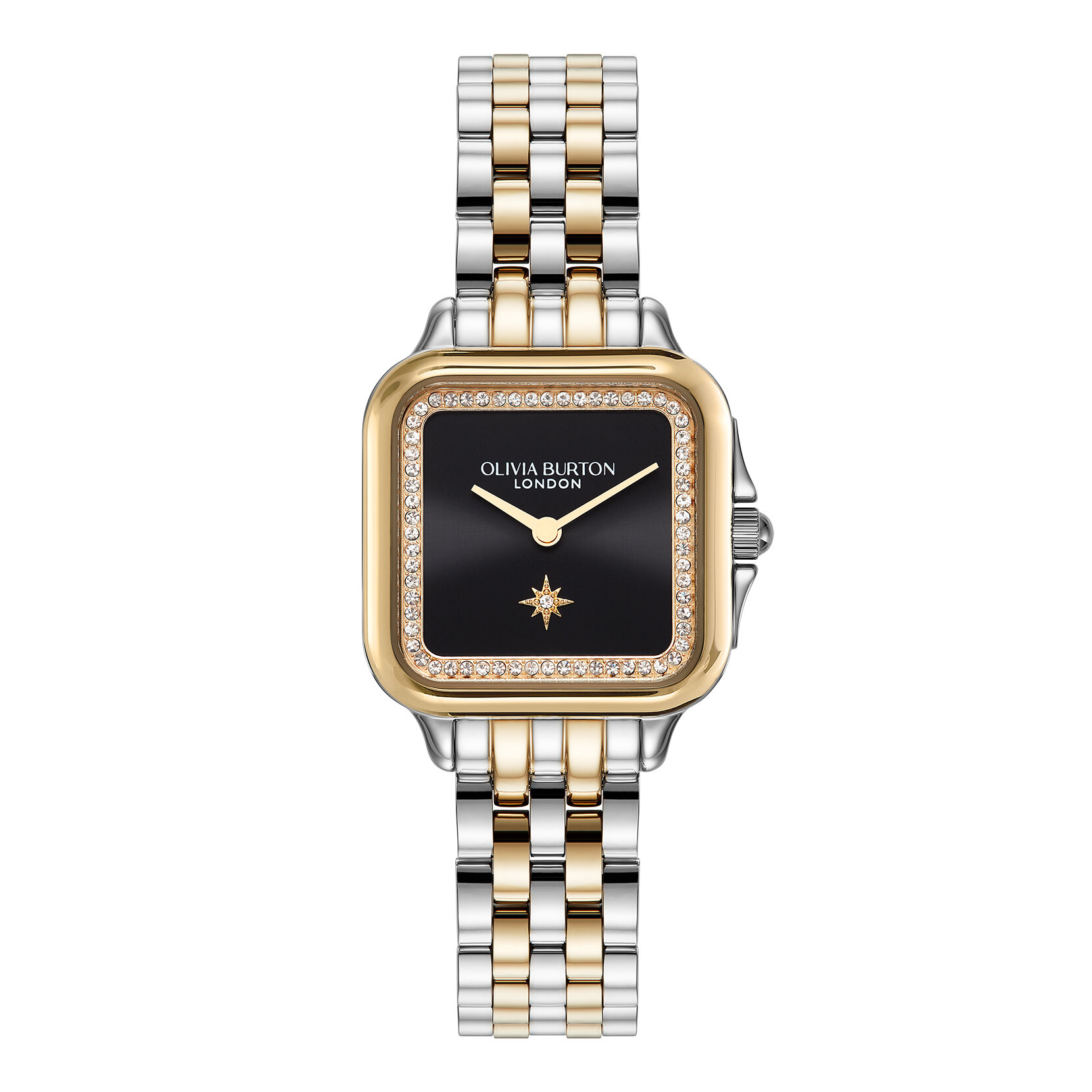 Montre Grosvenor Noir & Bracelet Bicolore 28 mm