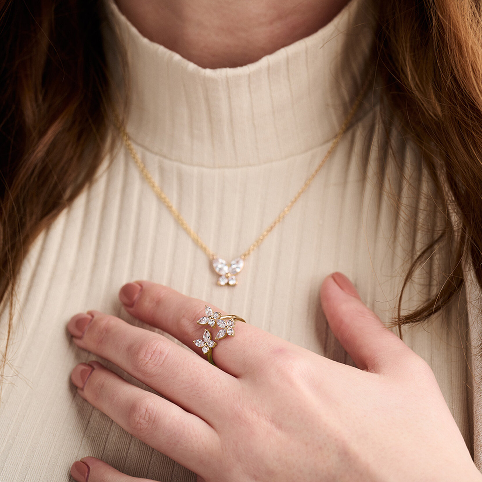 Gold Marquise Statement Ring