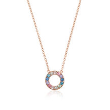 Collier Rainbow Halo or rose