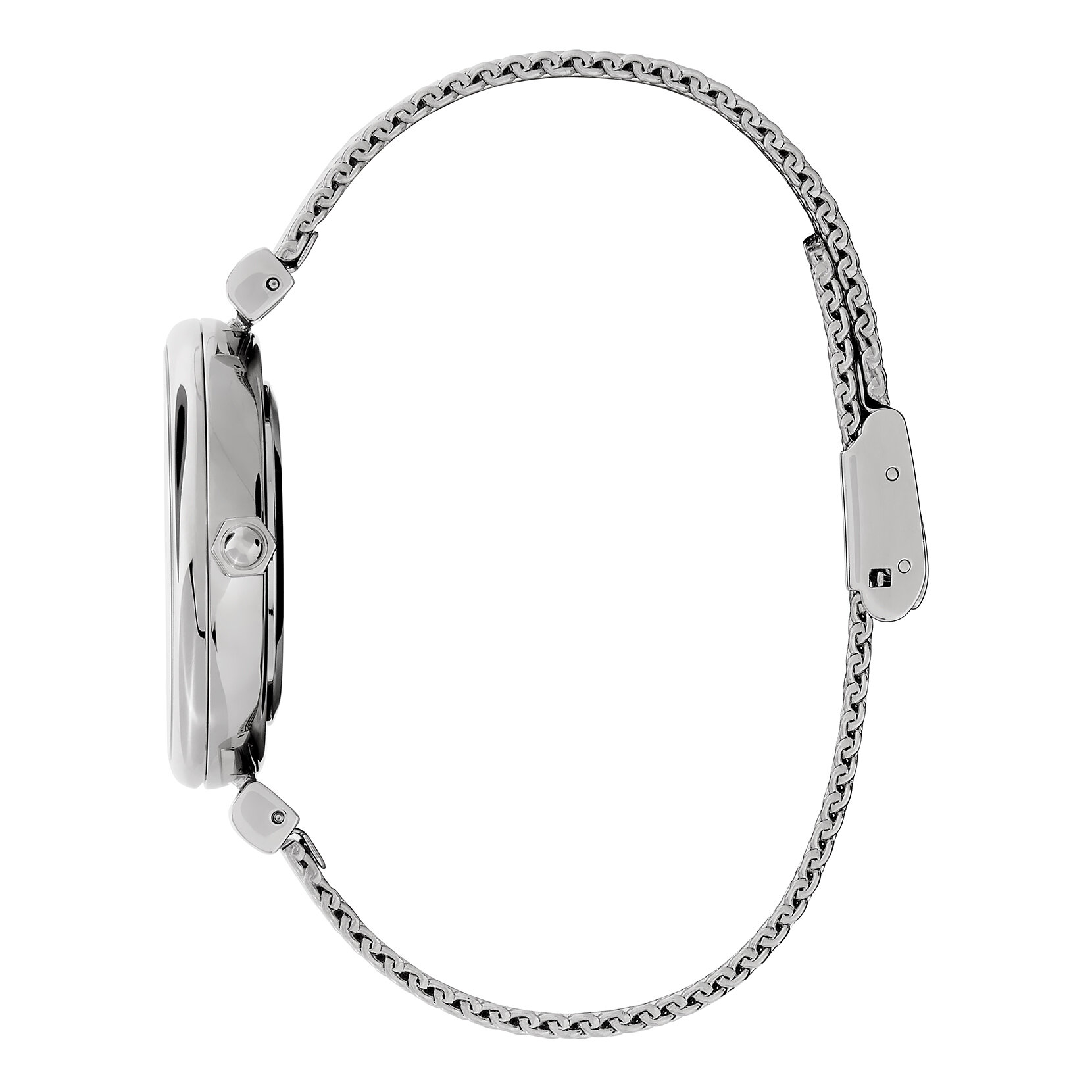 Montre Abeille Minima avec fermoir en T et bracelet milanais Rose pastel et Argent 36 mm