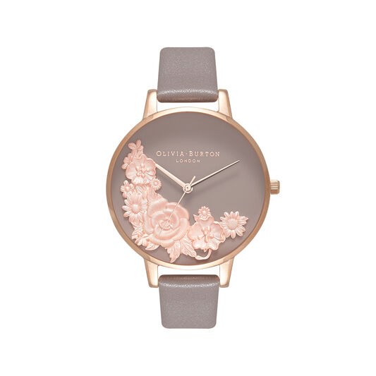 Floral Bouquet London Grey & Rose Gold Watch
