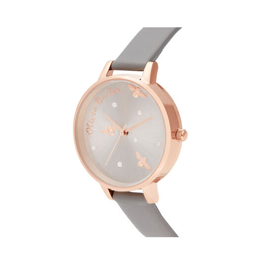 Pearly Queen Vegan London Grey & Rose Gold