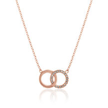Rose Gold Interlink Necklace