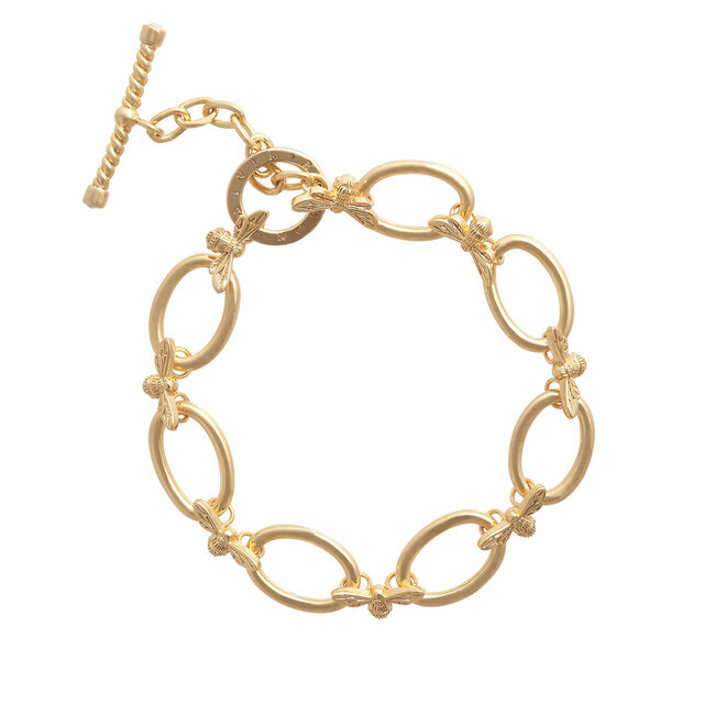 Gold Bee Chunky Bracelet