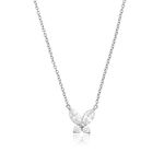 Collier Sparkle Butterfly Marquise Butterfly argent