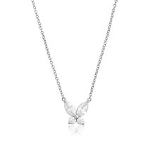 Collier Sparkle Butterfly Marquise Butterfly argent