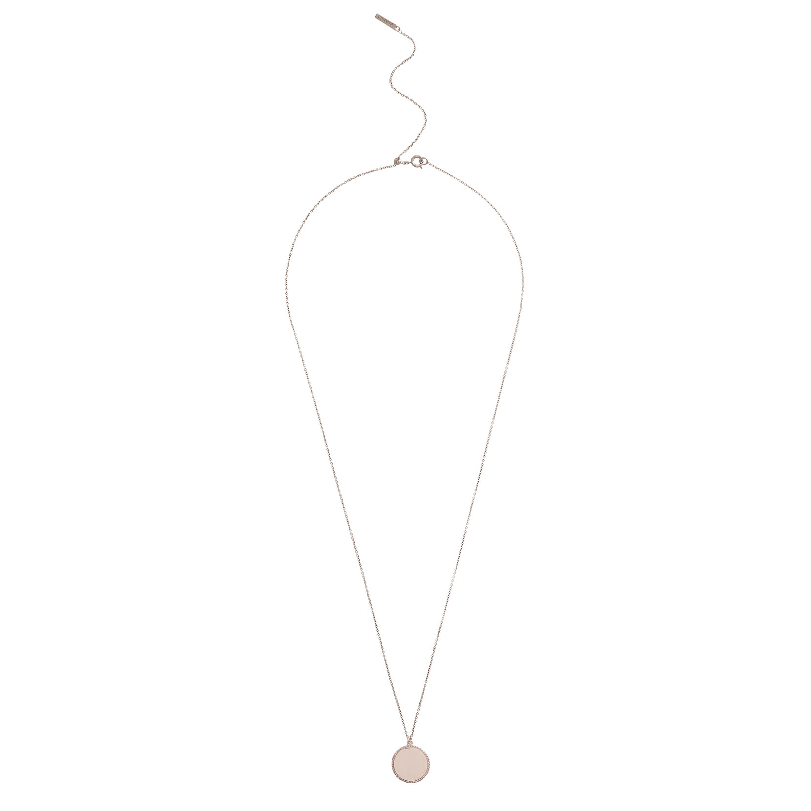 Collier argent à médaillon Engravable