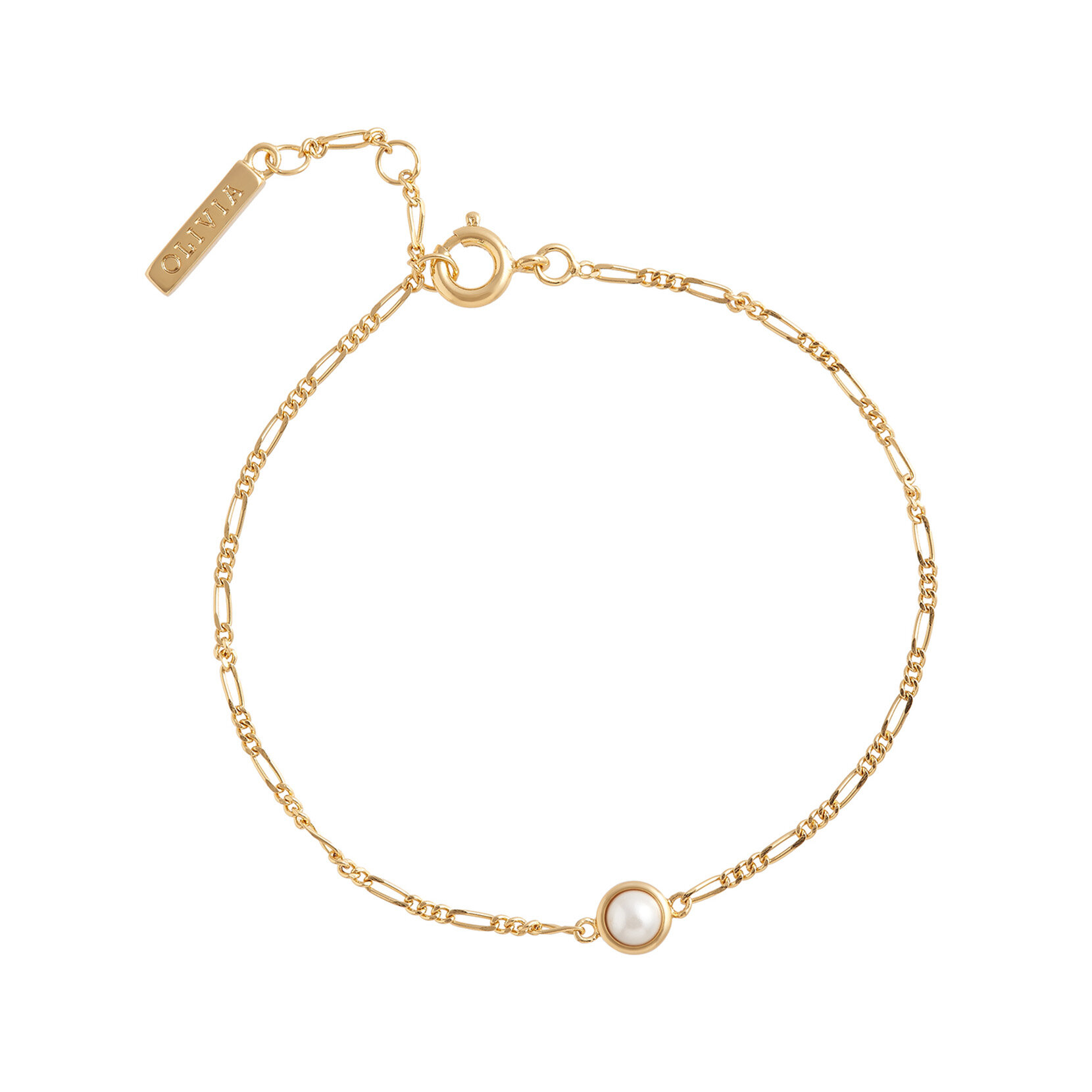 23mm White & Gold Mesh Watch & Interlink & Pearl Bracelet Gift Set