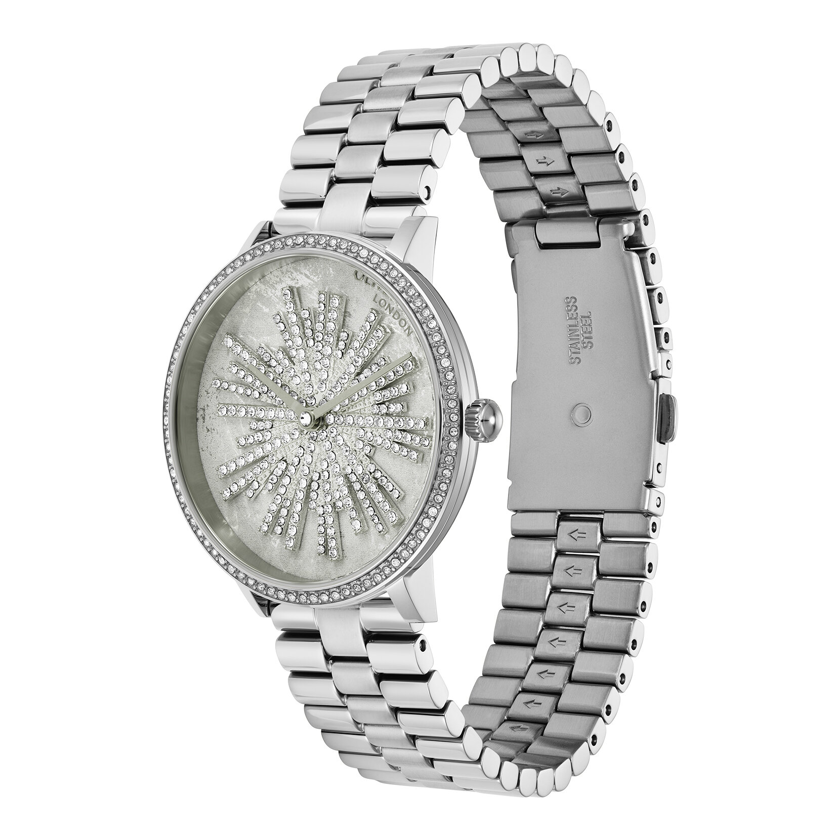 Bracelet de Montre Ice Burst 35mm Gris & Argent