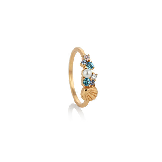 Under The Sea Shell Gold Ring L