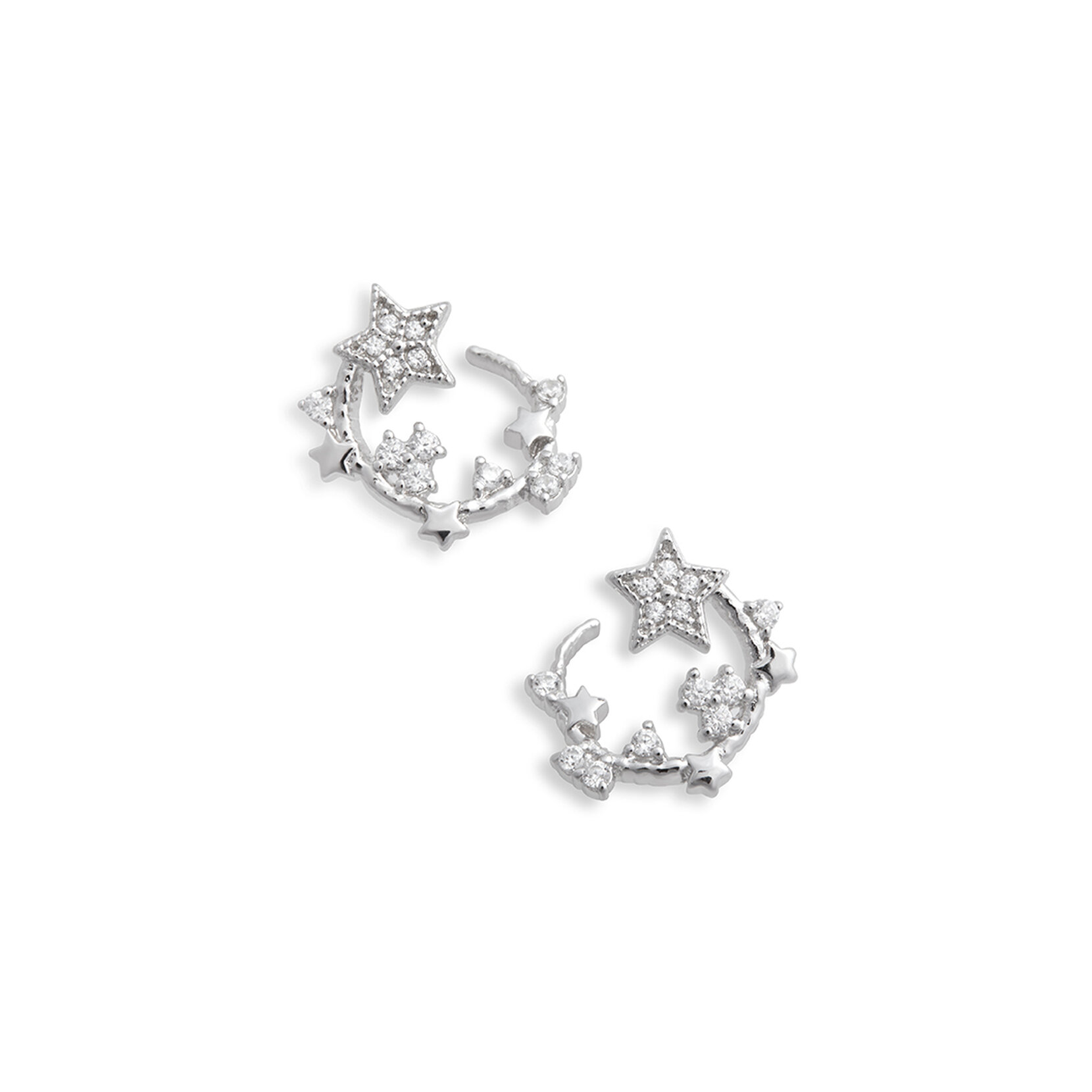 Silver Star Earrings