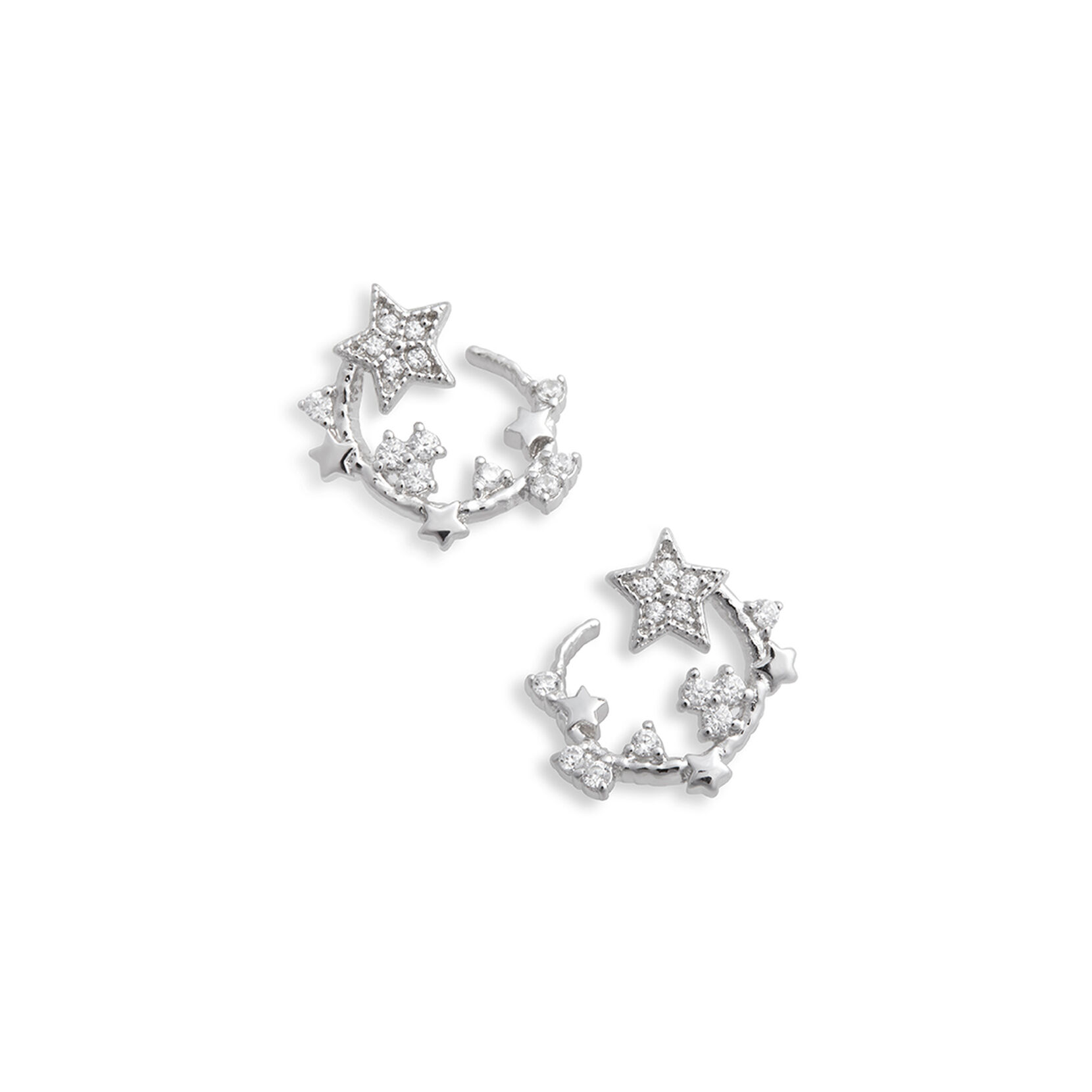 Celestial Silver Star Earrings