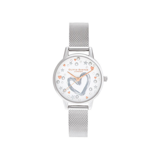 You Have My Heart Rose Gold & Silver Mesh