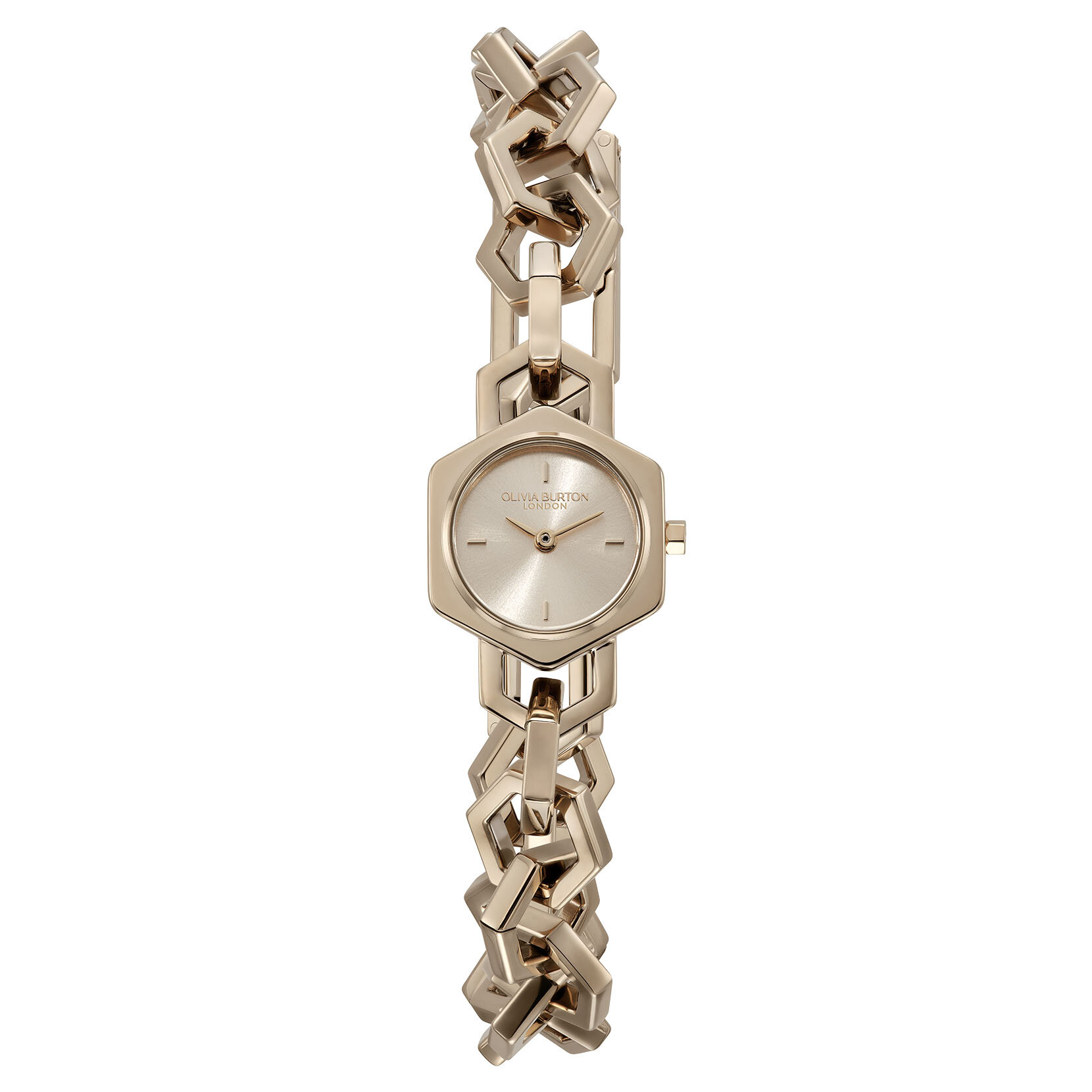Montre Hex Link Mini Bracelet Or Rose 20mm