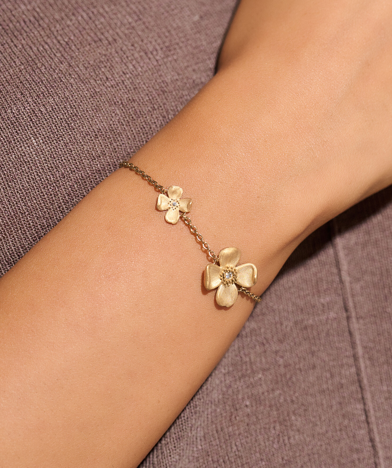Signature Dogwood Flower Gold Bracelet Olivia Burton London
