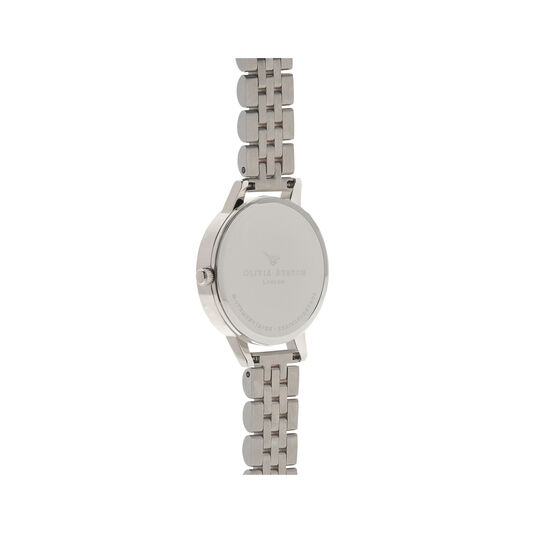 White Dial Silver & Rose Gold Bracelet Watch