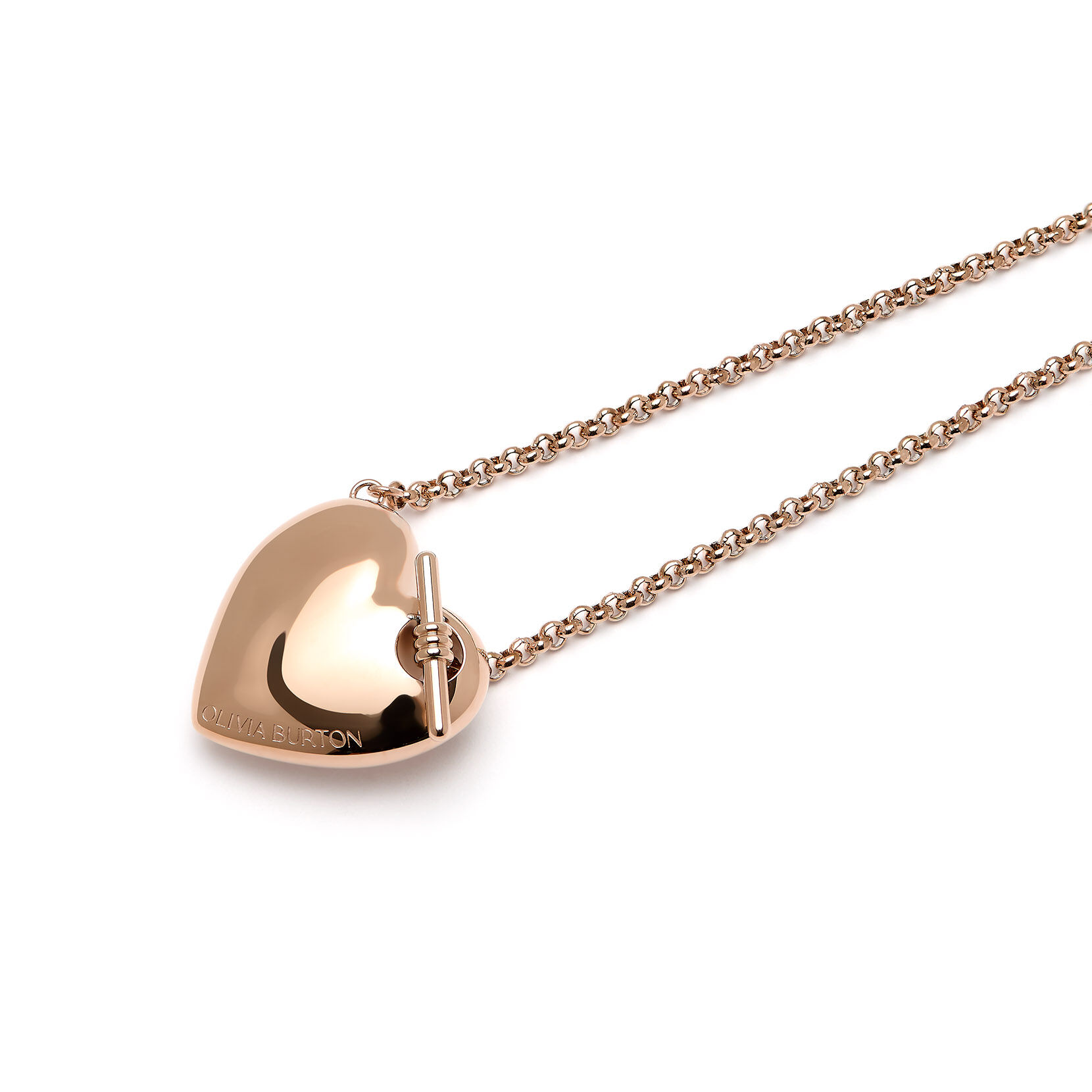 Knot Heart Rose Gold Necklace
