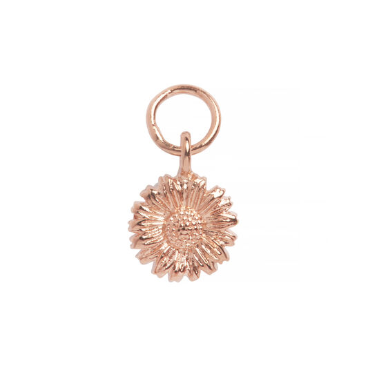 3D Daisy Huggie Charm Rose Gold