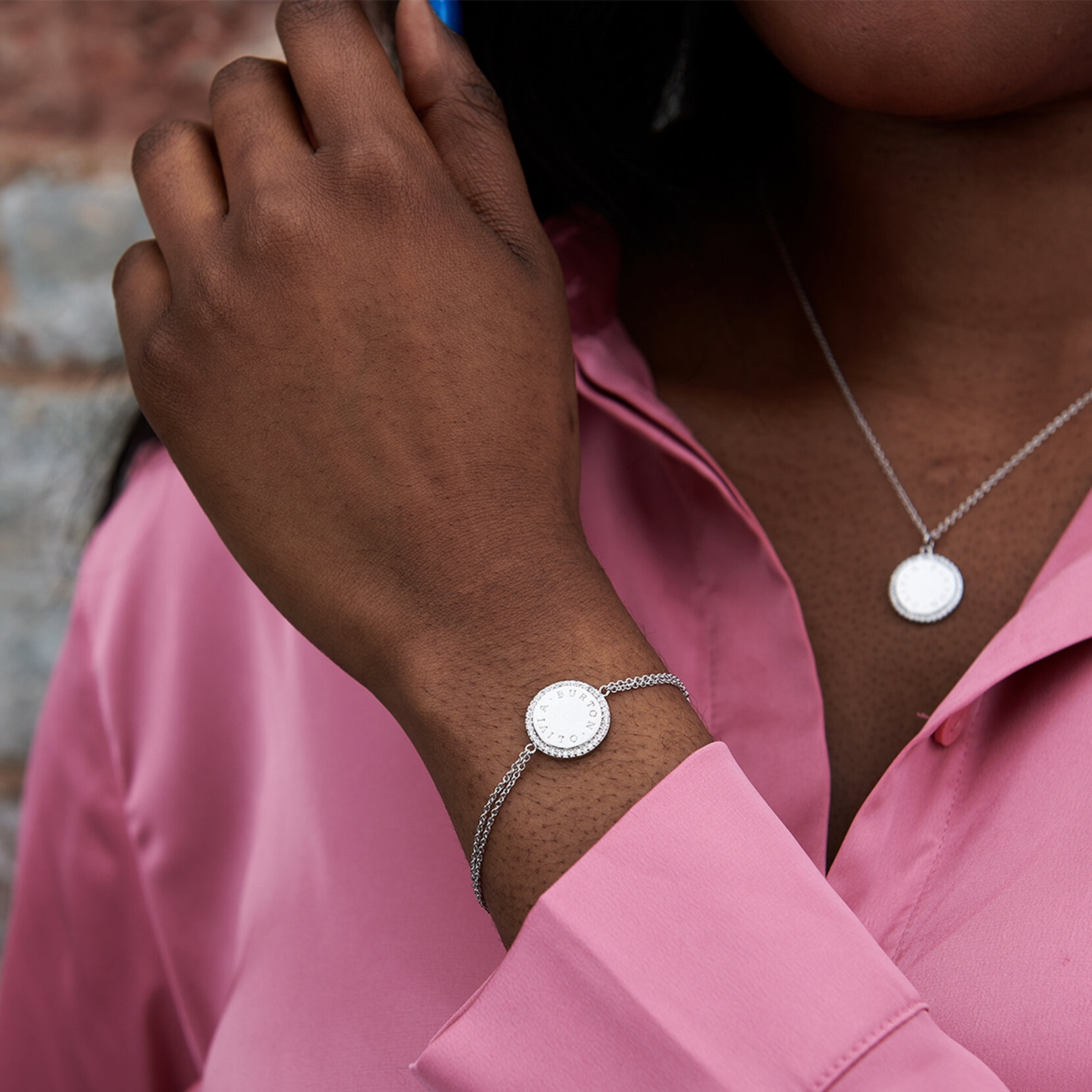 Silver Disc Bracelet