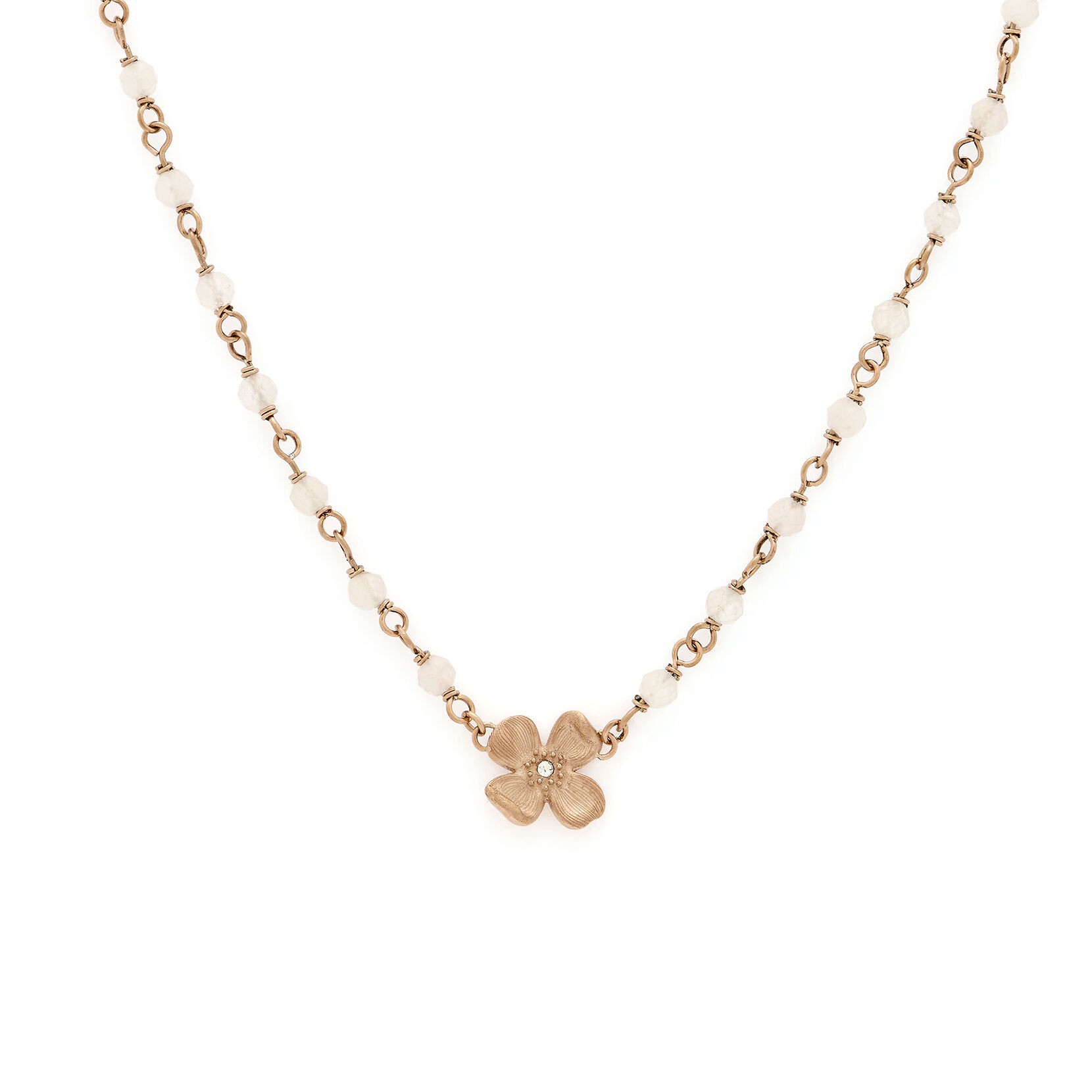 Olivia burton shop rose quartz necklace