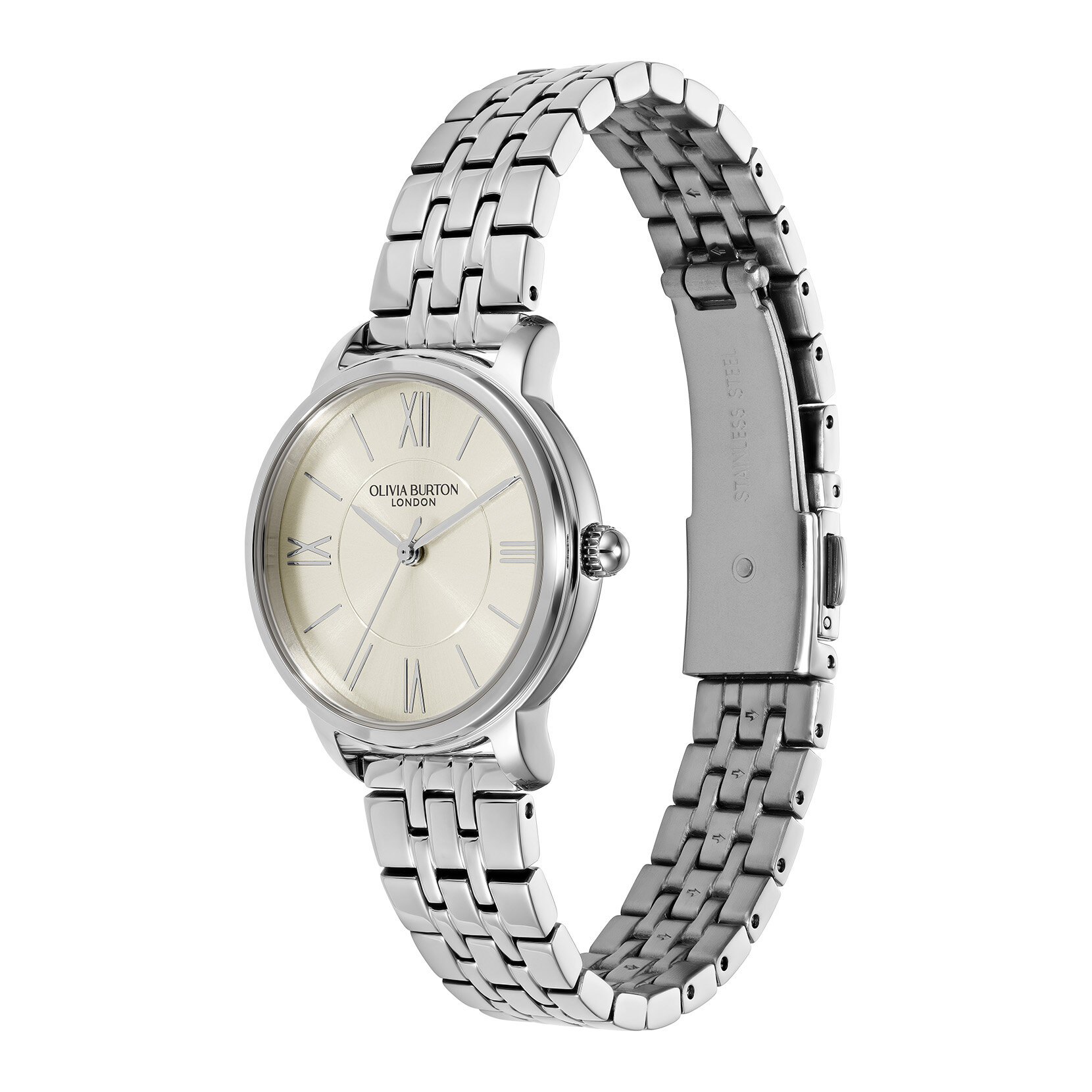 30mm Westbourne White & Silver Bracelet Watch