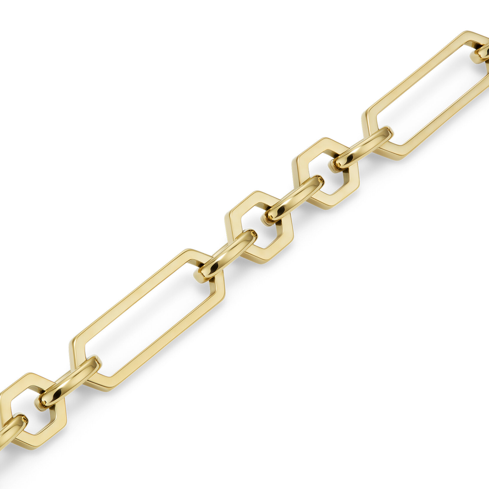Bracelet Hex Link Plaqué Or
