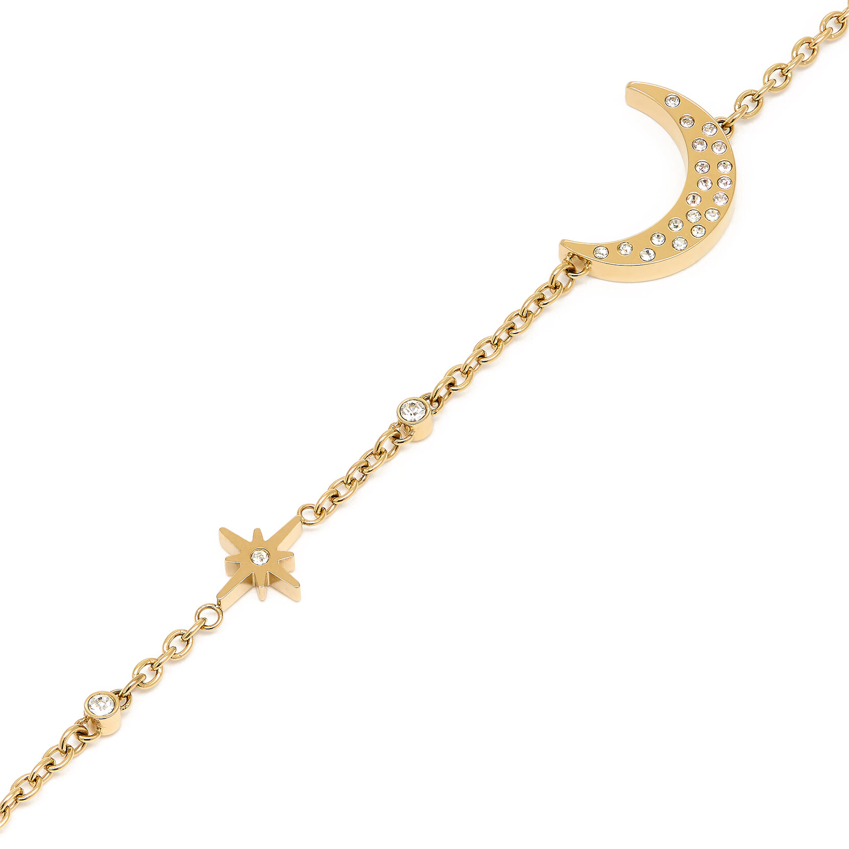 North Star & Moon Gold Bracelet
