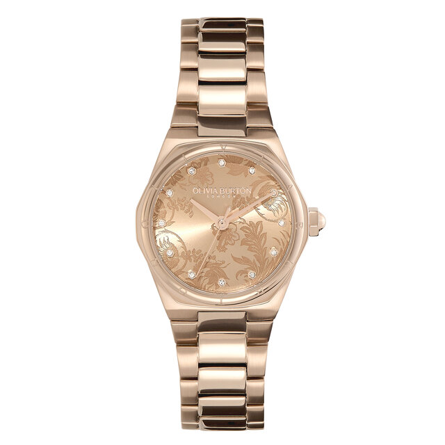 28mm Mini Hexa Carnation Gold Bracelet Watch