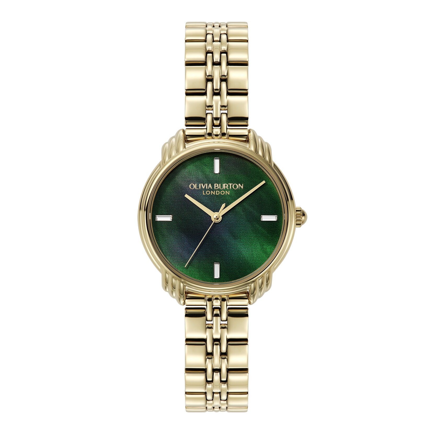 30mm Art Deco 2.0 Forest Green & Gold Bracelet Watch