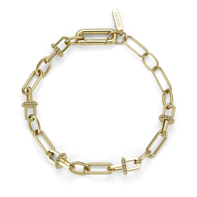Bracelet Mini Maillon Chaine d'Ancre Plaqu&eacute; Or