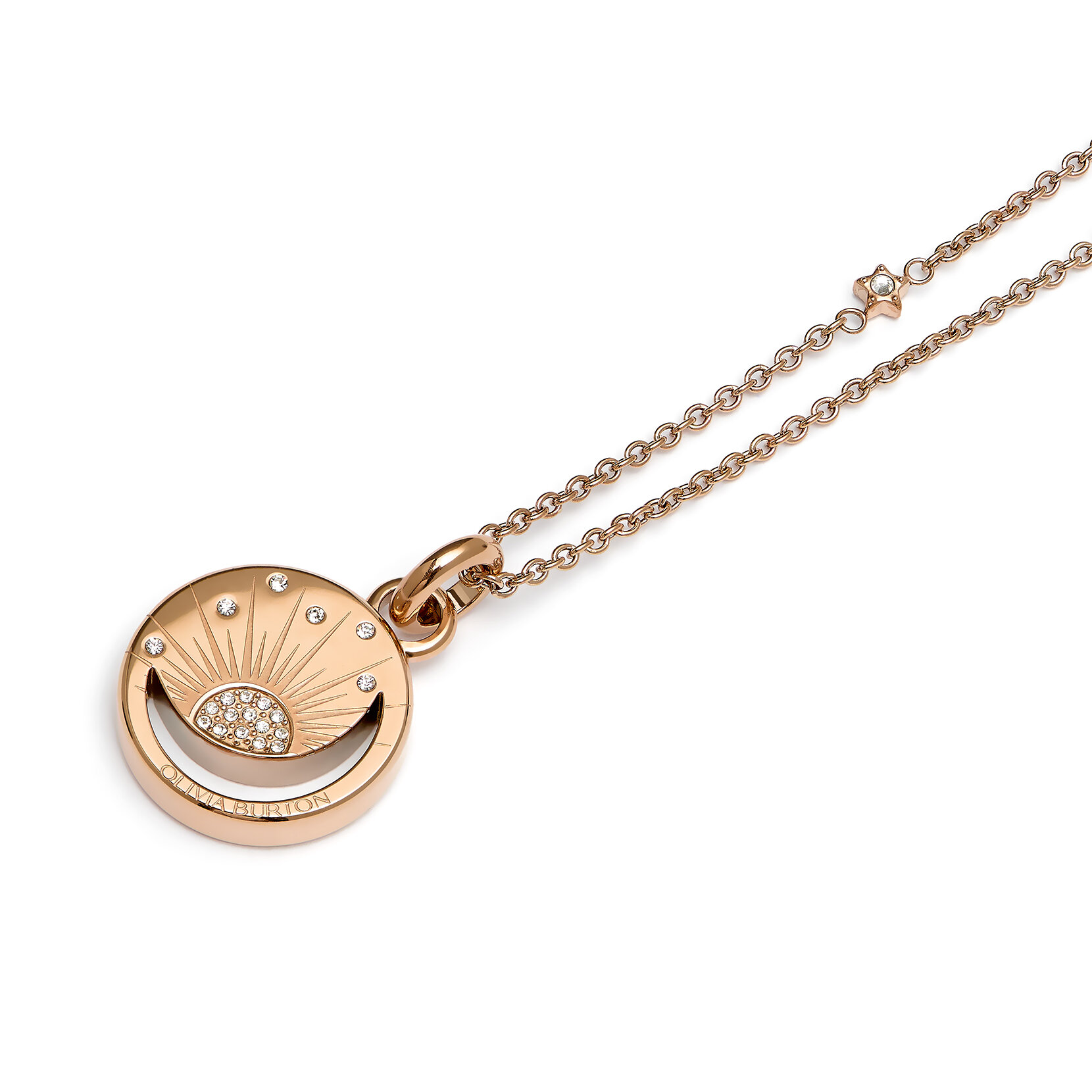 Collier Soleil Céleste Plaqué Or Rose