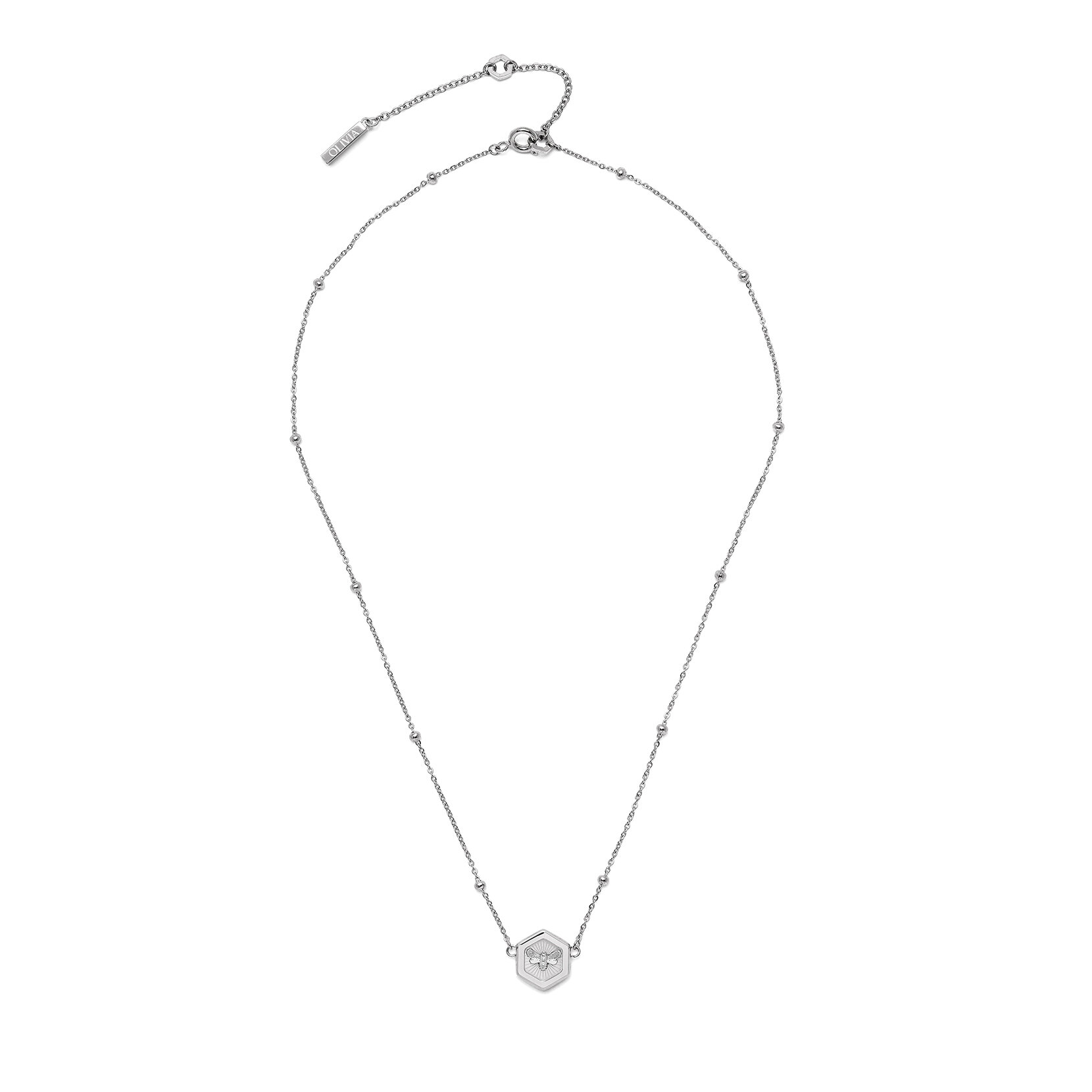Collier à pendentif Abeille Minima Argent