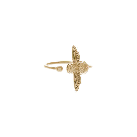3D Bee Gold Ring