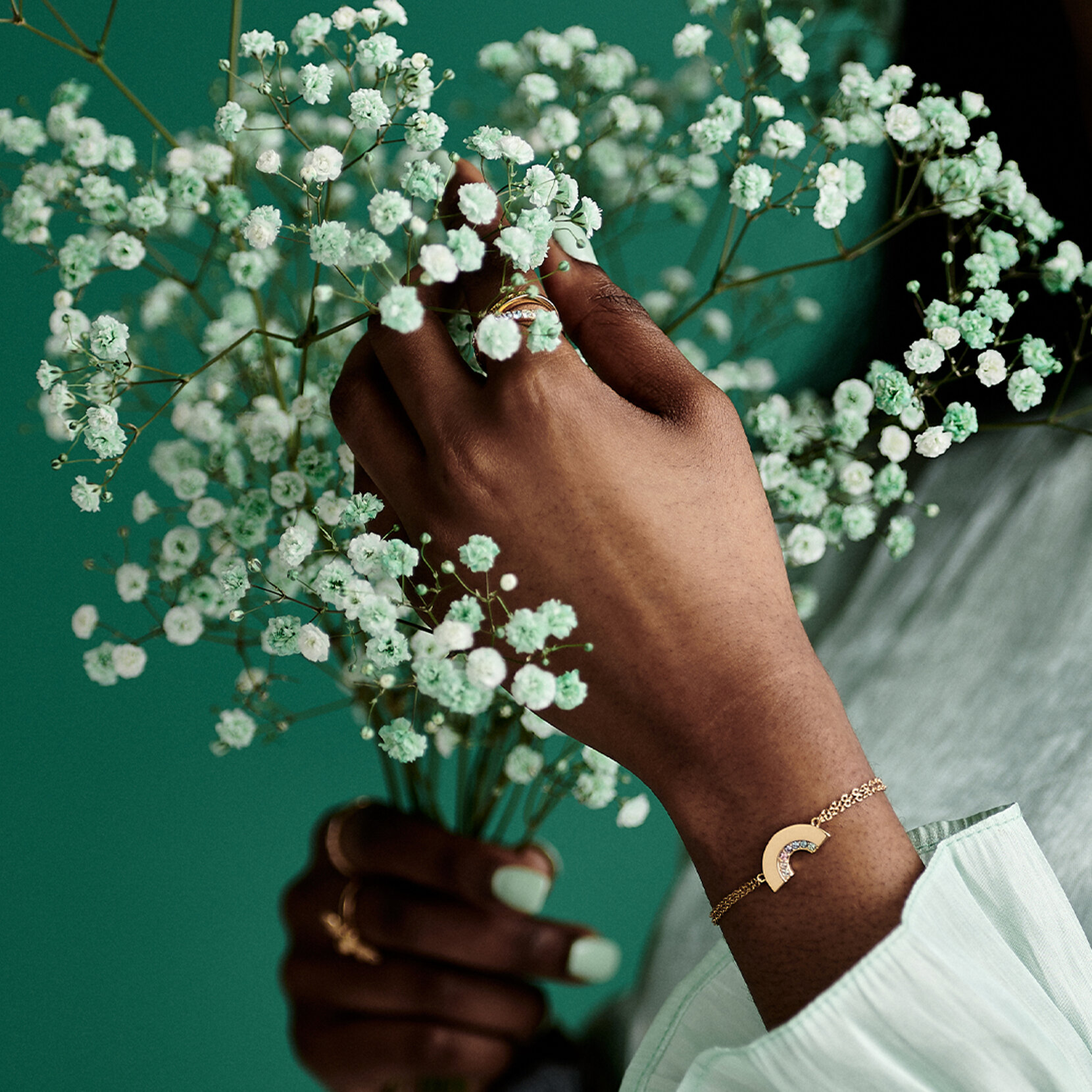 Gold Rainbow Bracelet