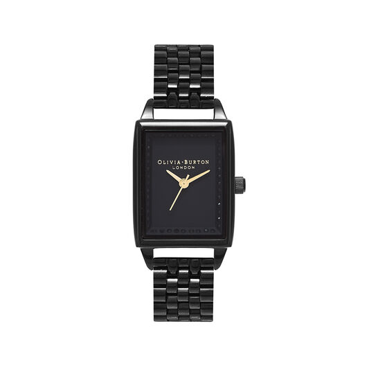 Classics Rectangular Black Bracelet Watch
