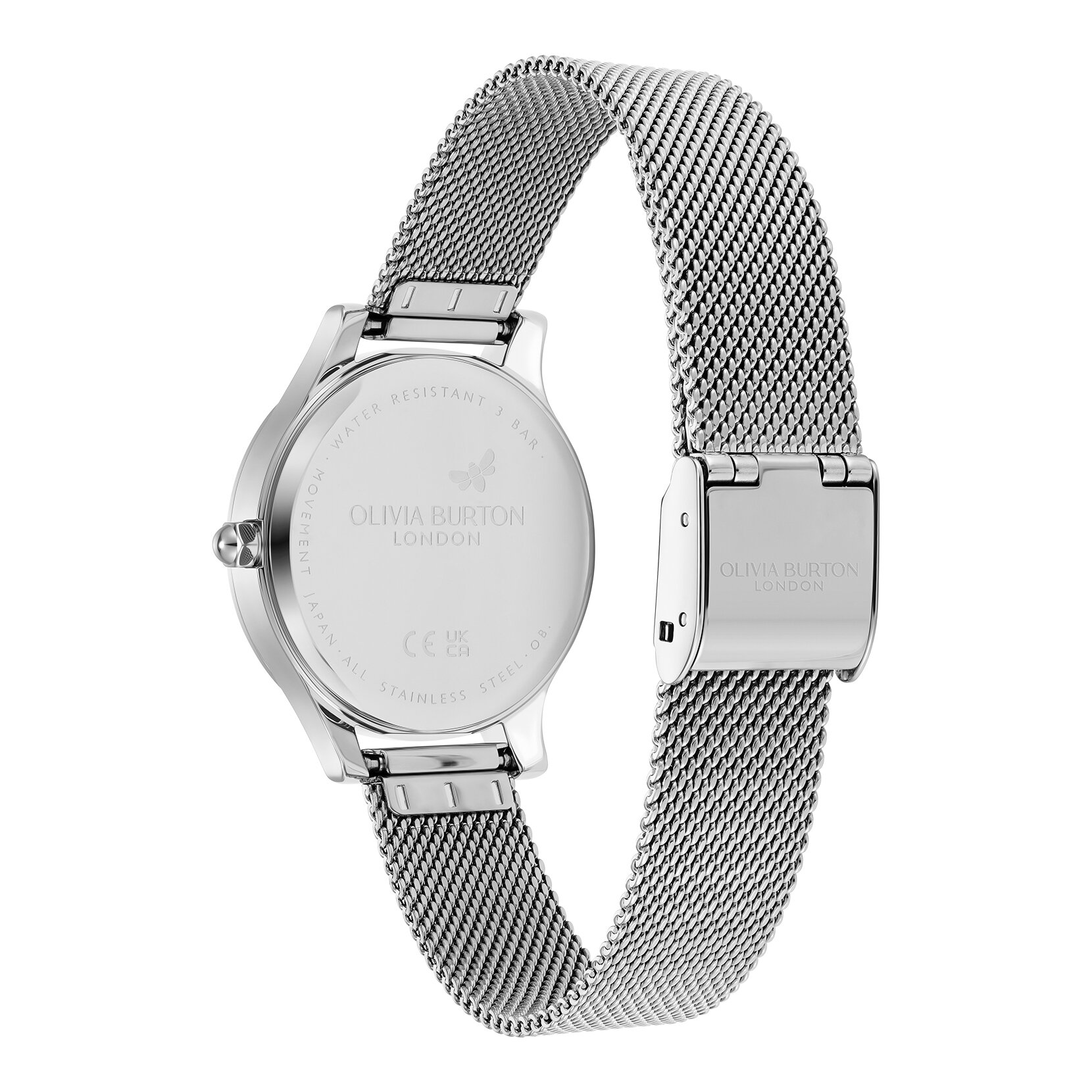 Montre Wonderlust 30mm Blanc & Maille Argent