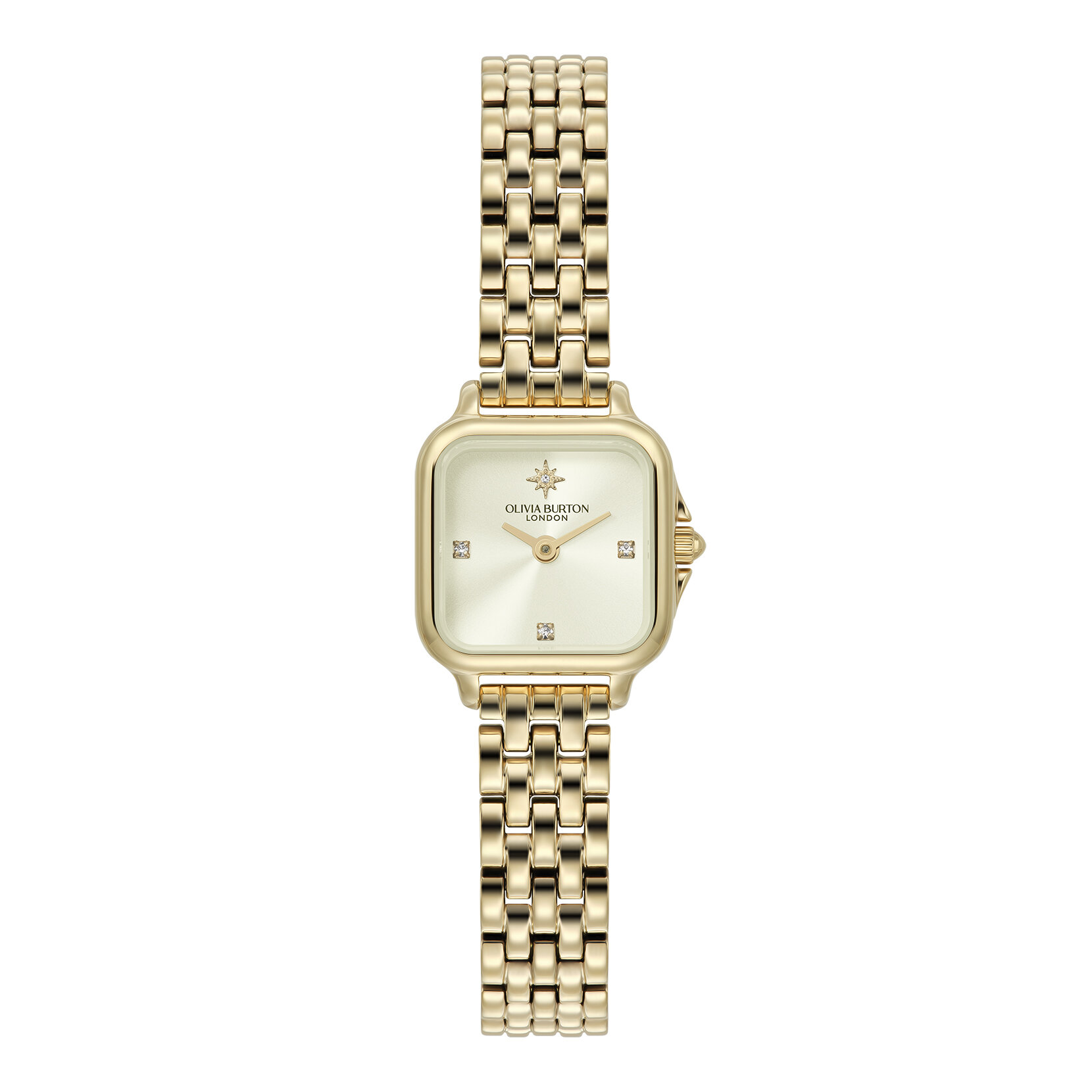 Montre Mini Grosvenor Ivoire & Bracelet Or 20mm