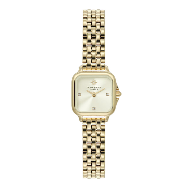 Montre Mini Grosvenor Ivoire & Bracelet Or 20mm